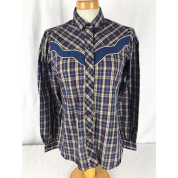 Karman Tops - Vintage Kenny Rogers Womens 9/10 Western Shirt
